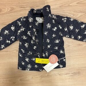 NWT organic Toddler Quilted Floral Jacket